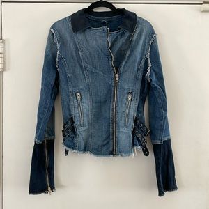 Guess Denim Moto Jacket | L